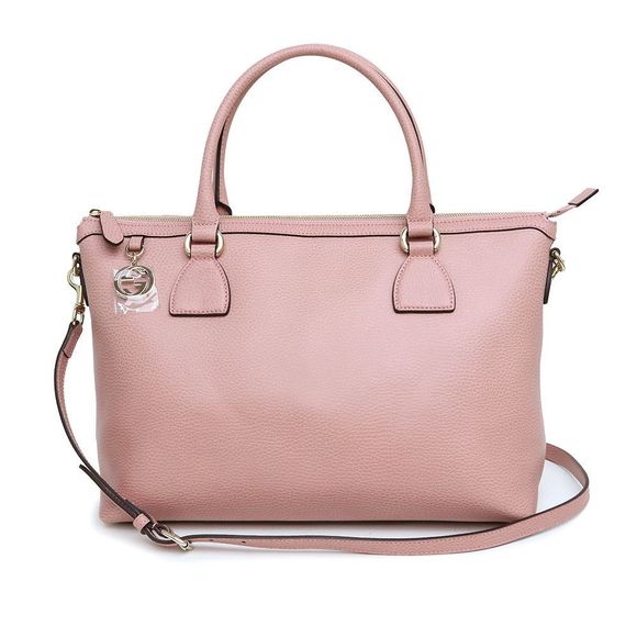 Gucci Interlocking GG Diagonal Shoulder Tote Bag Pink - Picture 1 of 12